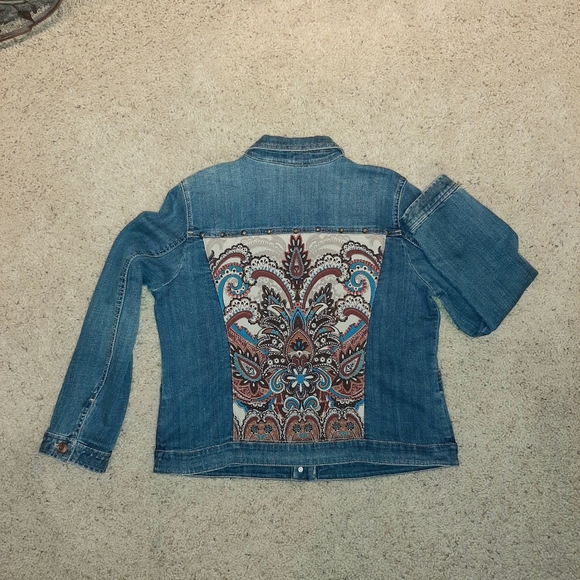 Chico's denim jacket - Picture 8 of 10